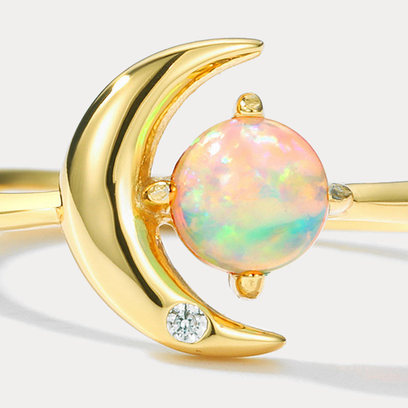 Moon Star Opal Ring