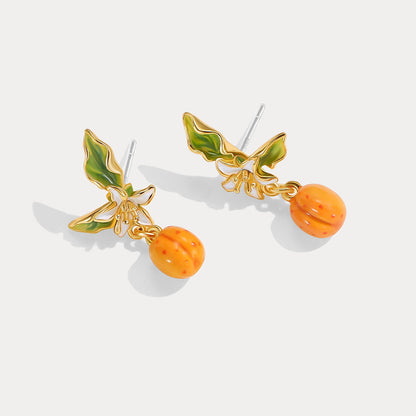 Golden Apricot Earrings