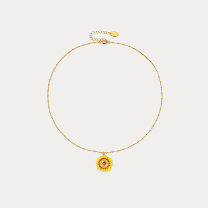 Sunflower Necklace