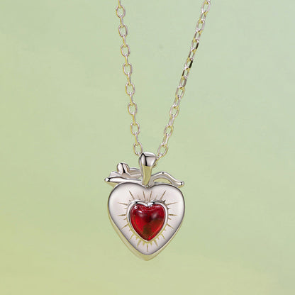 Stawberry Heart Necklace