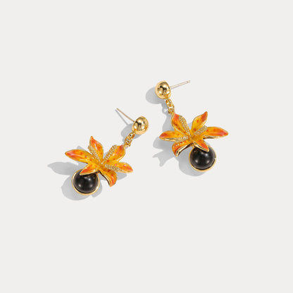 Blackberry Lily Earrings