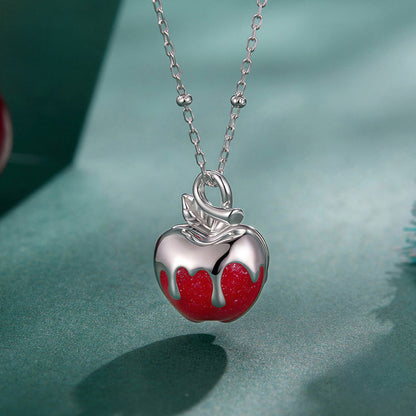 Christmas Apple Locket Necklace
