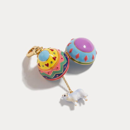 Dog Easter Egg Locket Pendant