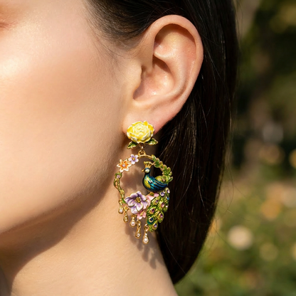 Peacock Earrings