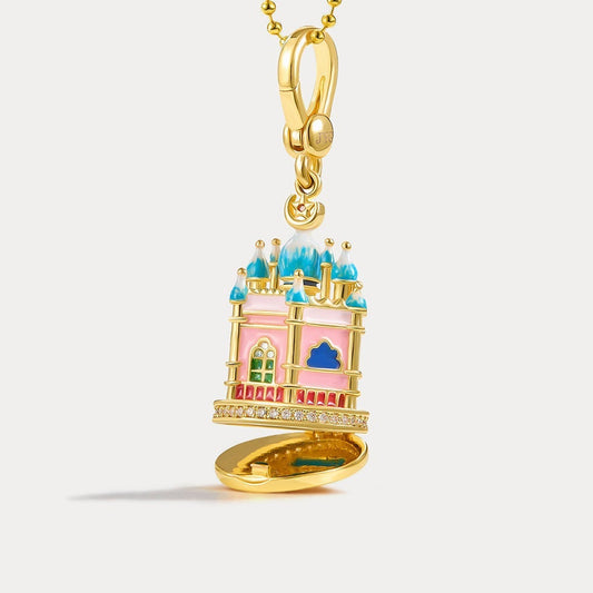Castle Locket Pendant