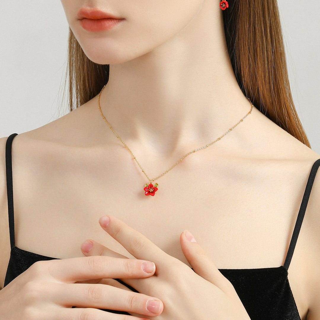 Begonia Flower Necklace