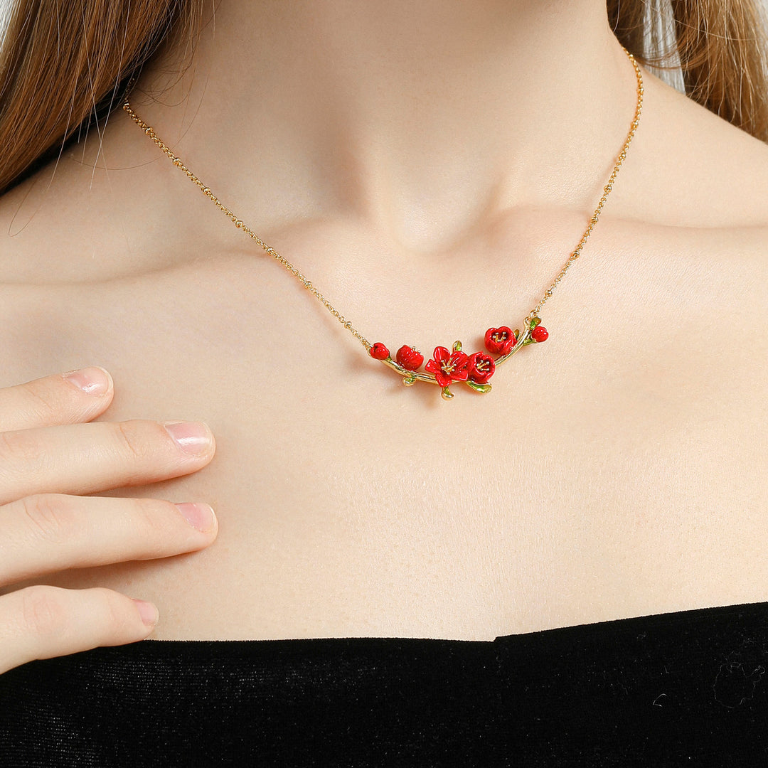 Begonia Flower Necklace