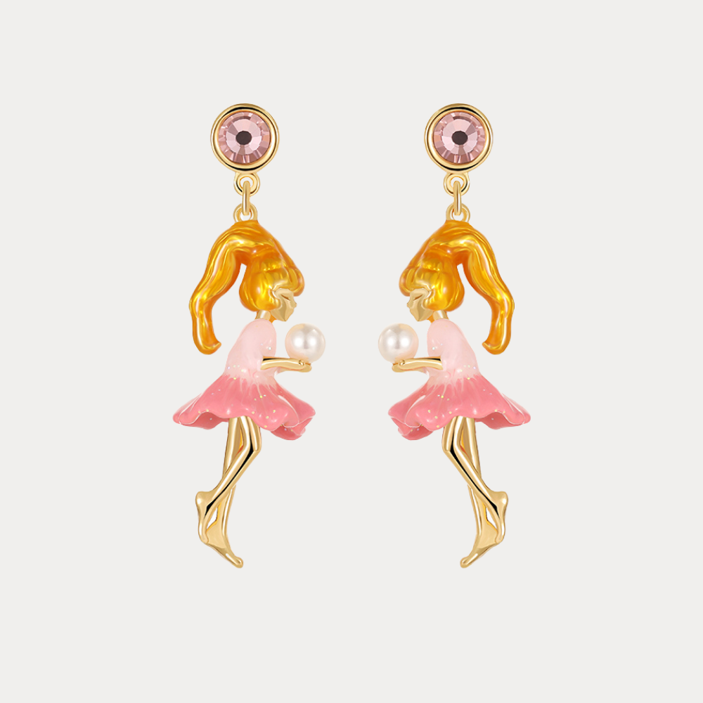 Dancing Girl Pearl Earrings