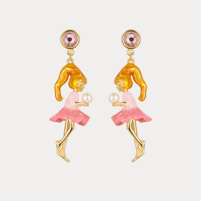 Dancing Girl Pearl Earrings