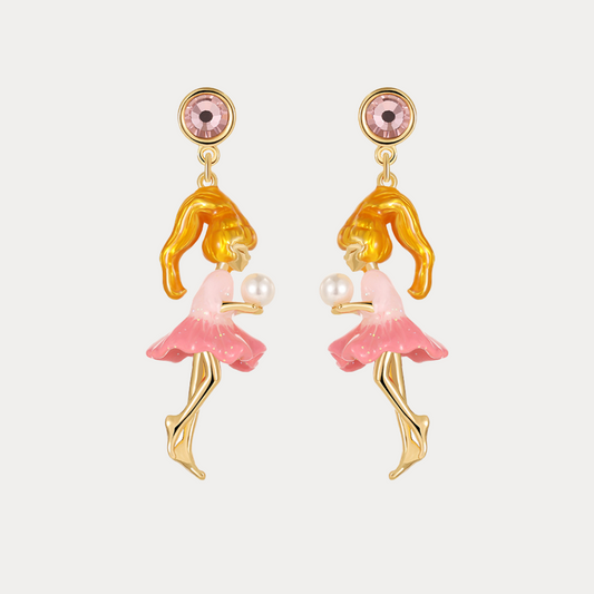 Dancing Girl Pearl Earrings