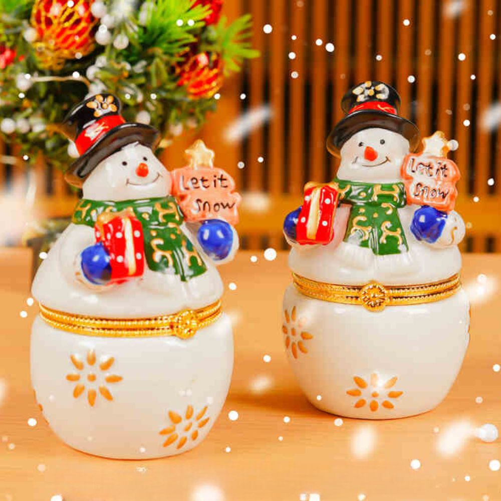 Snowman Trinket Box