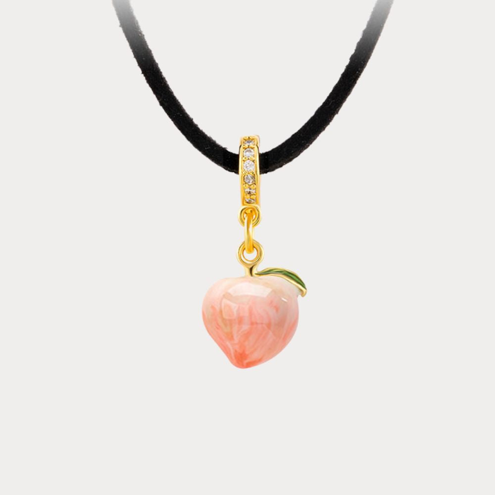 Peach Pendant Choker