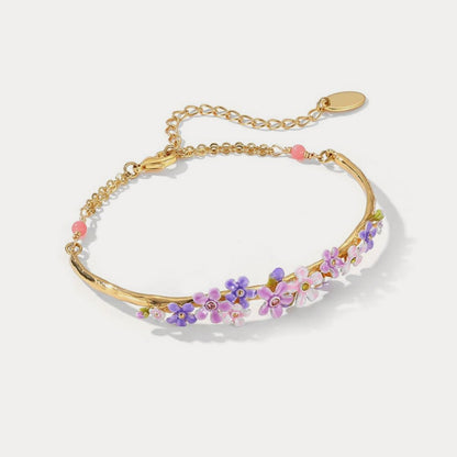 Forget-Me-Not Cuff Bracelet