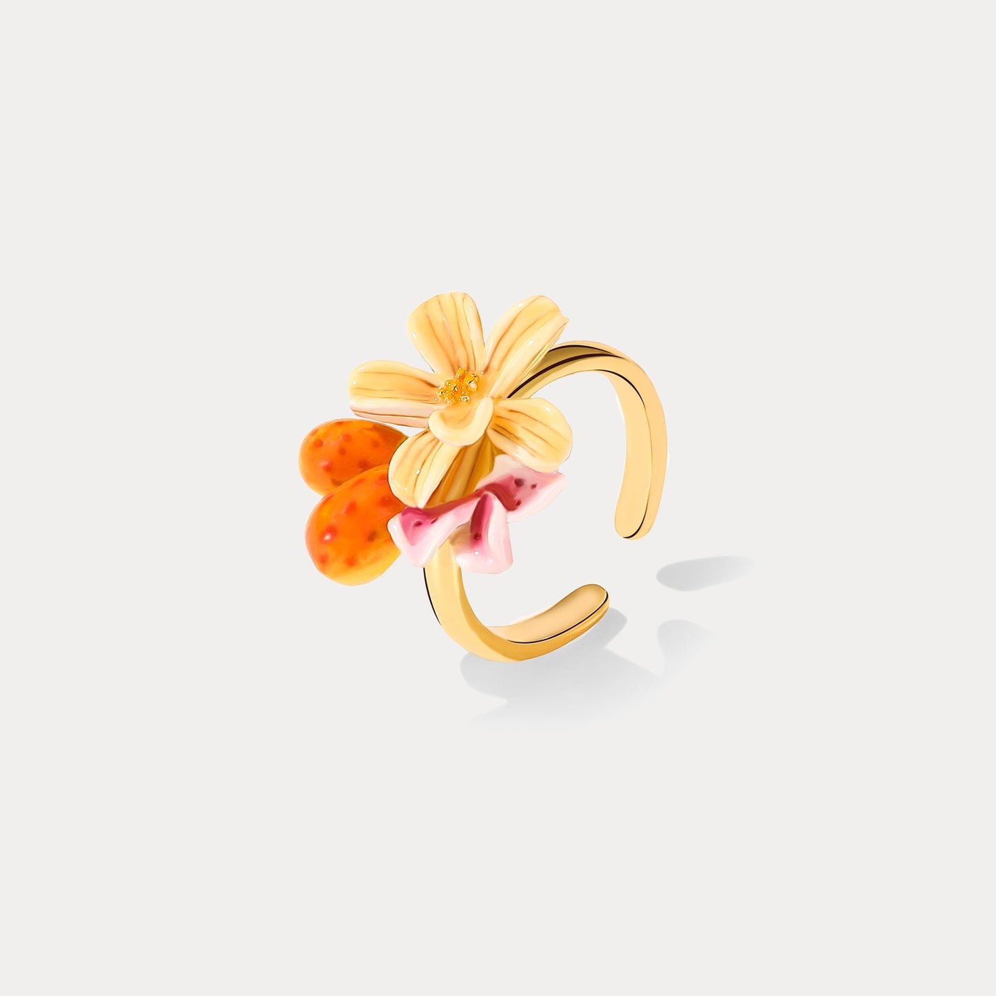 Sweet Pear Flower Ring