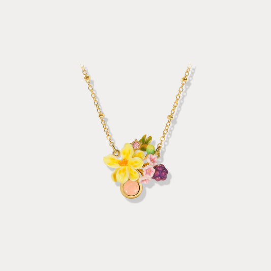 Sweet Grape Flower Necklace