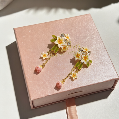 Plumeria Dangle Earrings