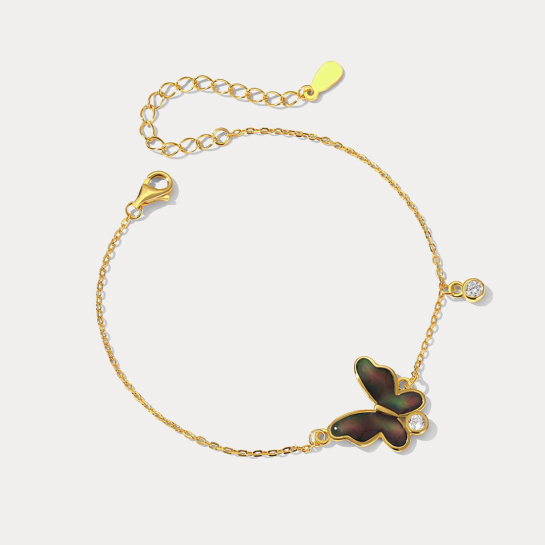 Thermochromic Butterfly Enamel Bracelet