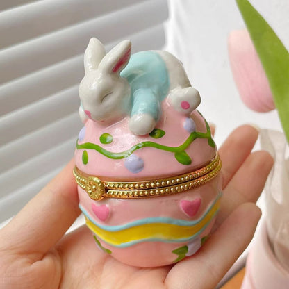 Sleeping Bunny Trinket Box