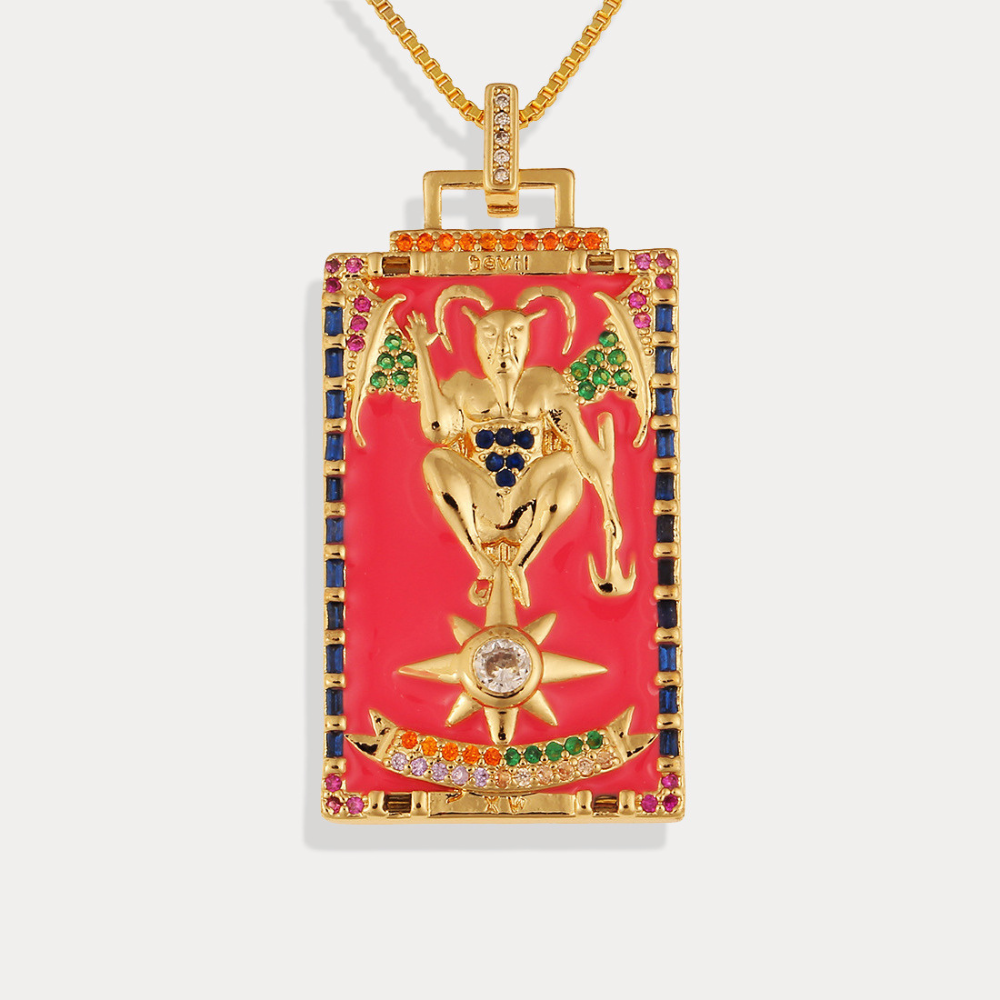 Tarot Card Necklace - The Devil