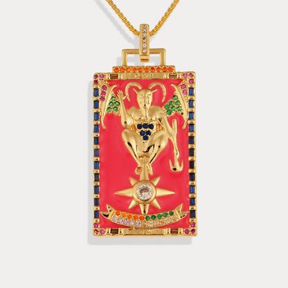 Tarot Card Necklace - The Devil