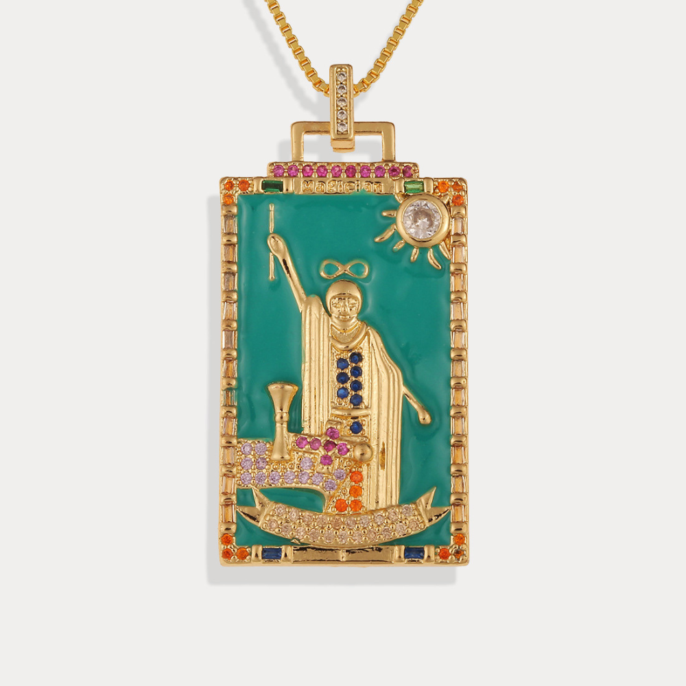 Tarot Card Necklace - The Magician