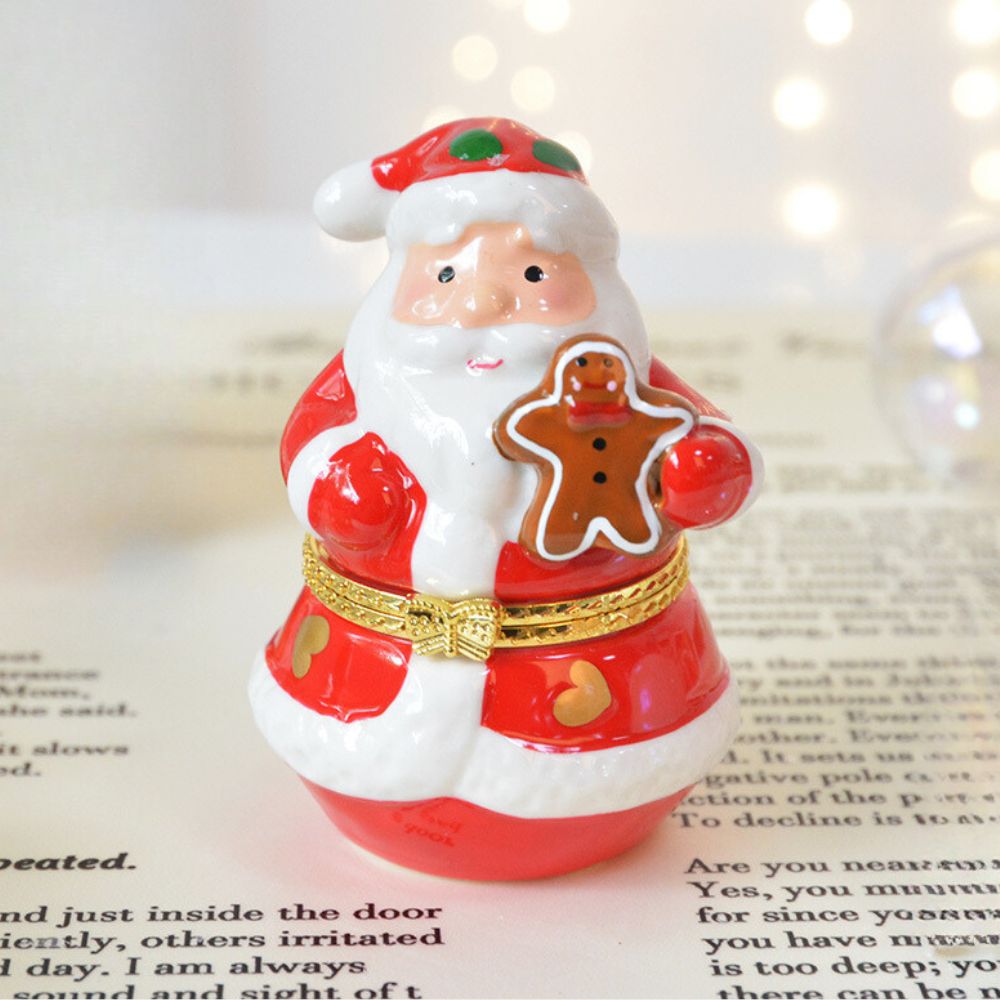 Santa Claus with Gingerbread Trinket Box