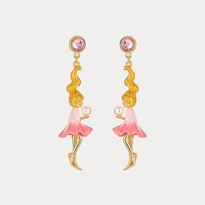 Dancing Girl Pearl Earrings