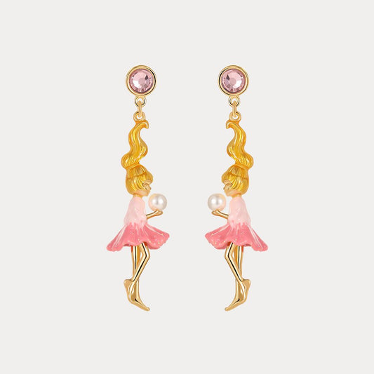 Dancing Girl Pearl Earrings