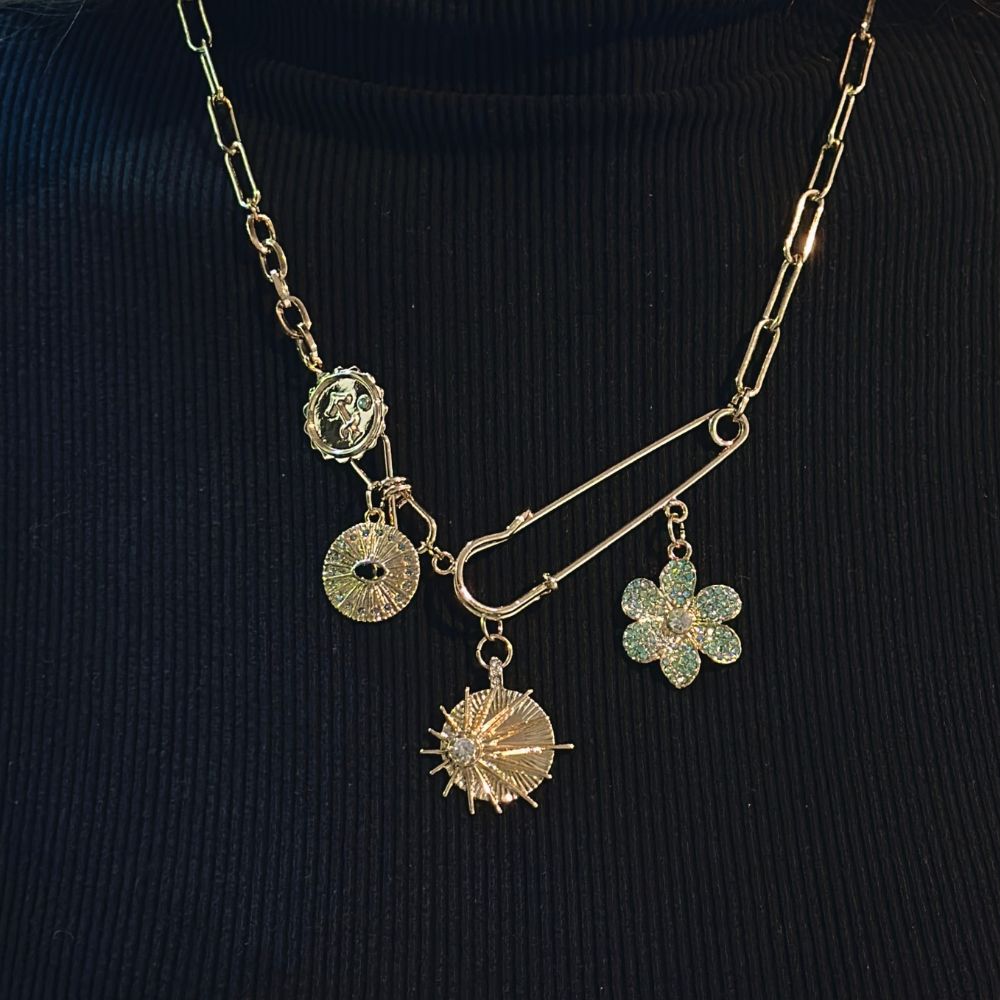 Sun & Clover Necklace