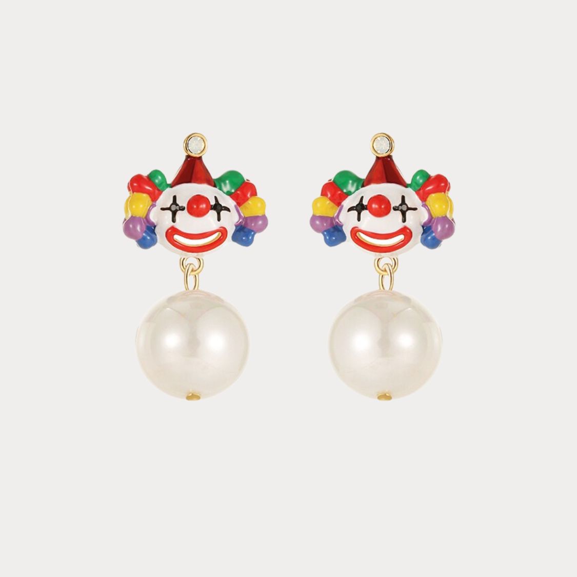 Clown Pearl Earrings