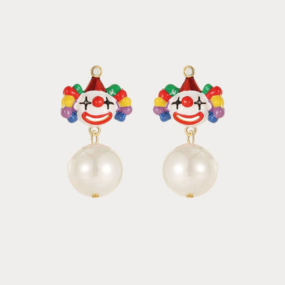 Clown Pearl Earrings