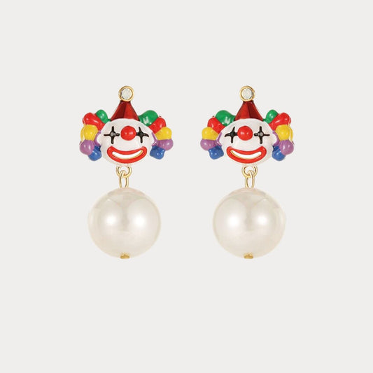 Clown Pearl Earrings