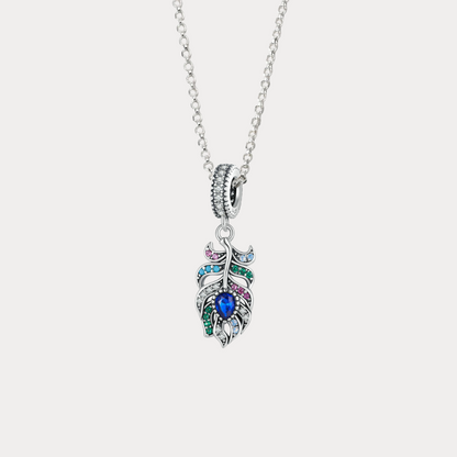 Peacock Feathers Pendant Necklace