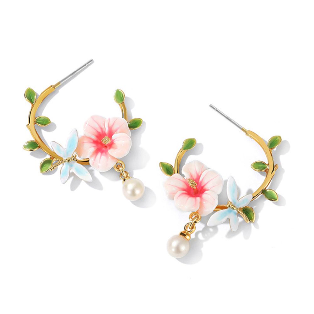 Hibiscus Earrings