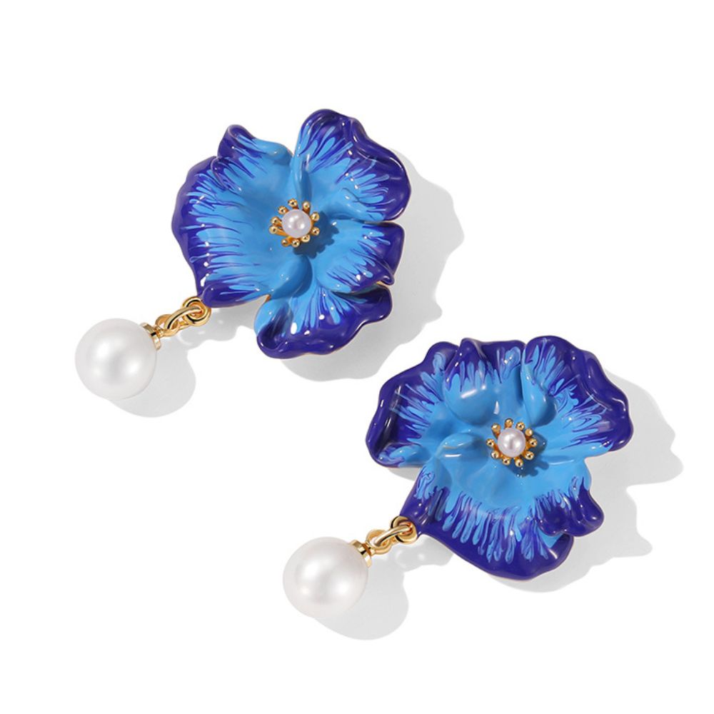 Corn Poppy Earrings