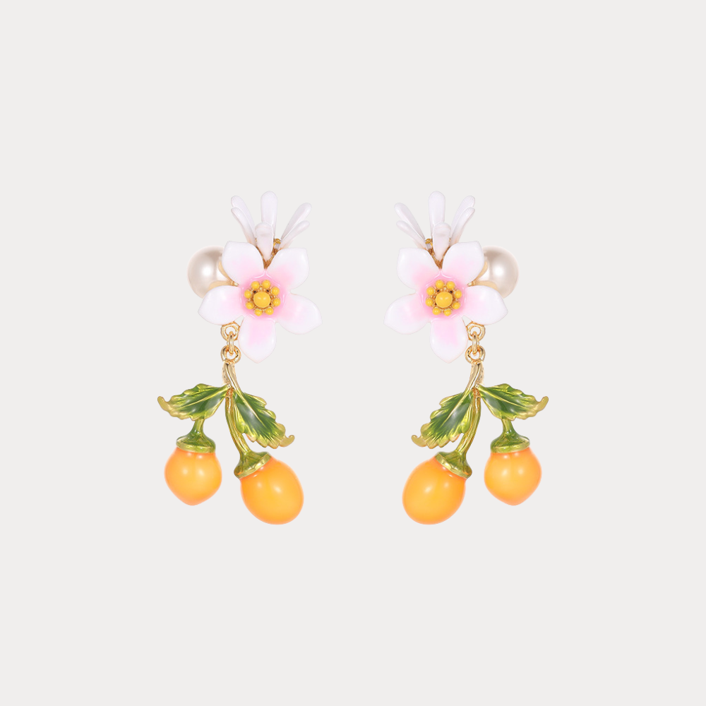 Cherry Tomato Drop Earrings