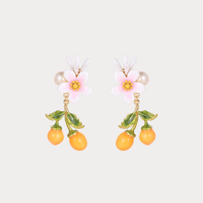 Cherry Tomato Drop Earrings