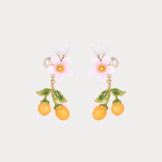 Cherry Tomato Drop Earrings
