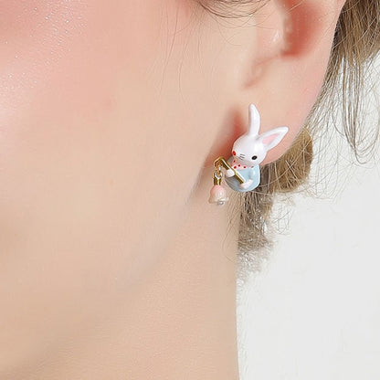 Rabbit Lily Bell Earrings