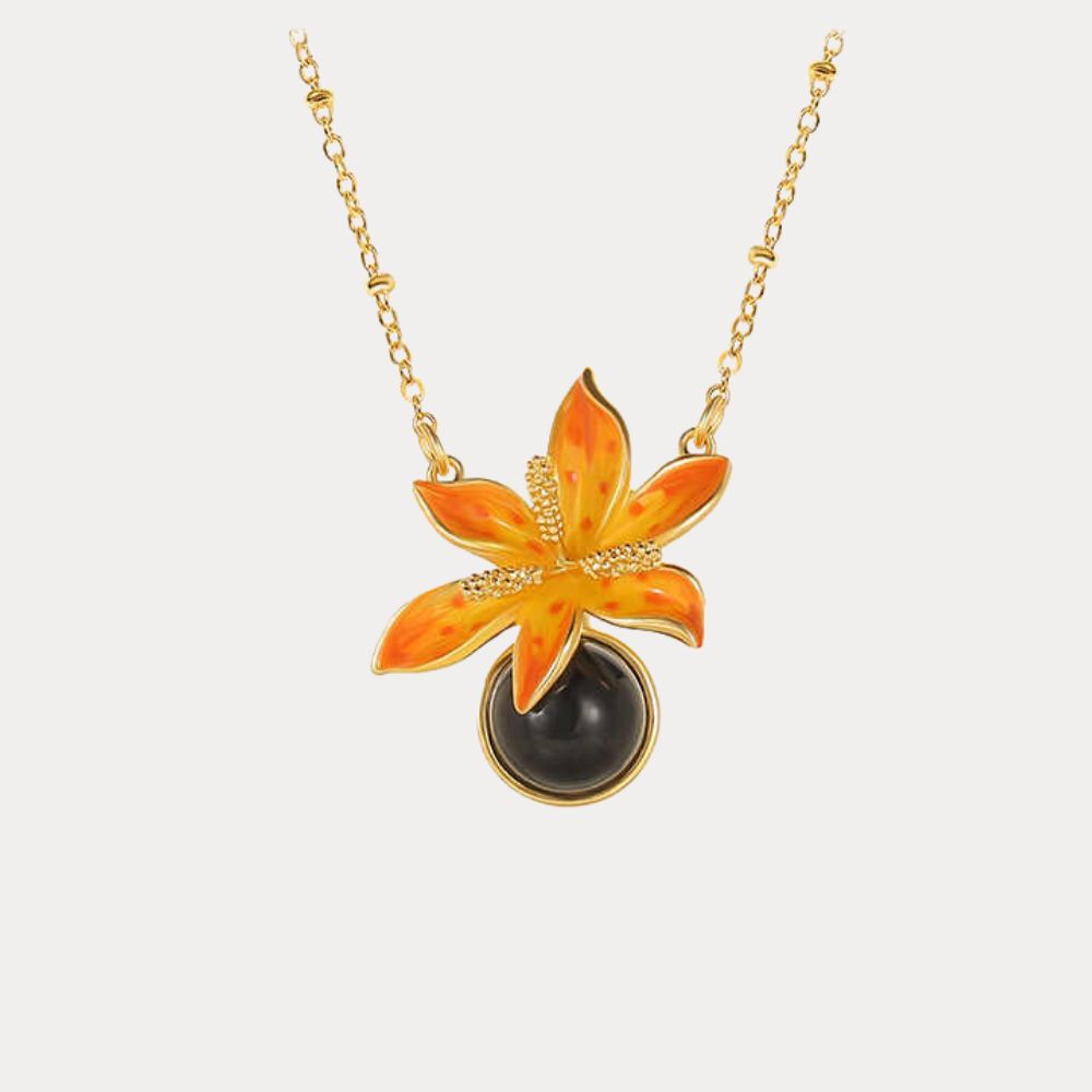 Blackberry Lily Necklace