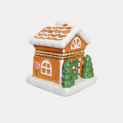 Gingerbread House Christmas Trinket Box