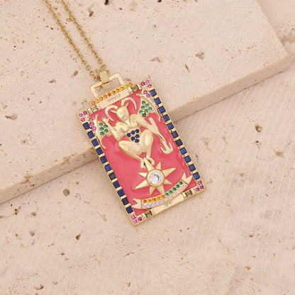 Tarot Card Necklace - The Devil