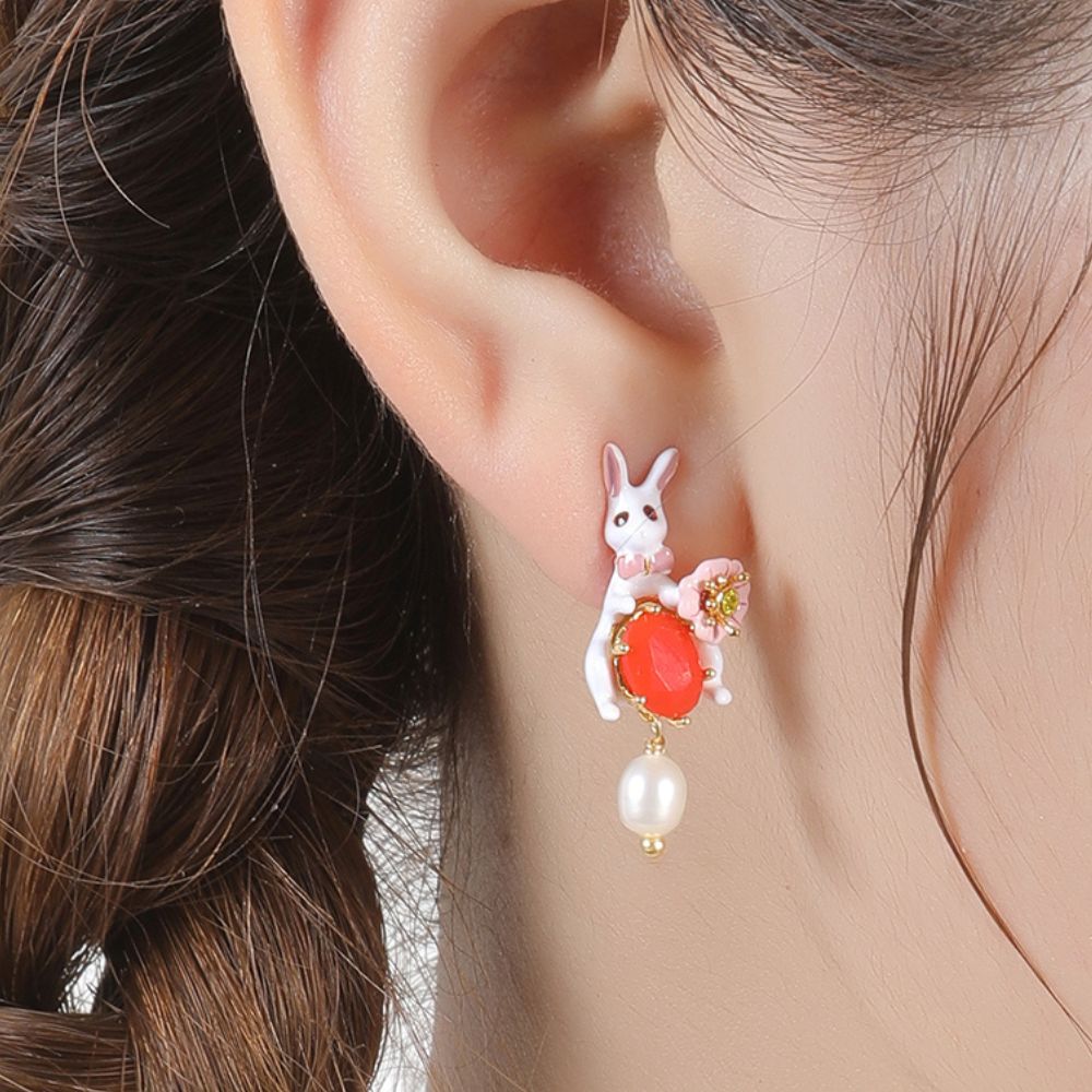 Rabbit Drop Earring