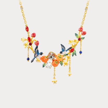 Persimmon Magpie Necklace
