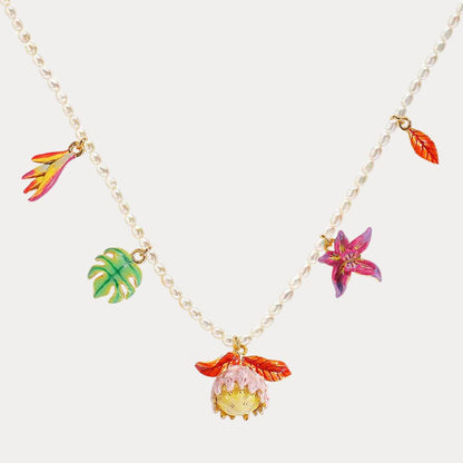 Bird of Paradise Flower Necklace