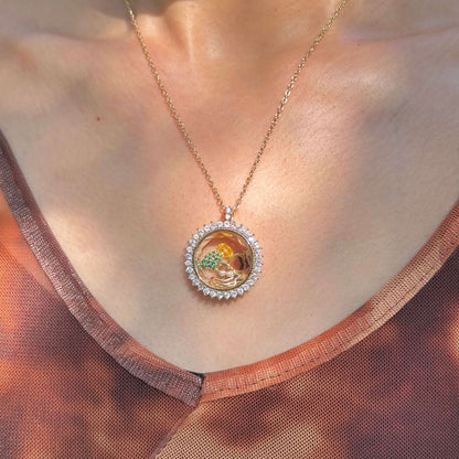 Personalized Radiant Charm Box Necklace