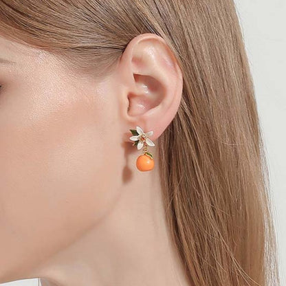 Orange Earrings