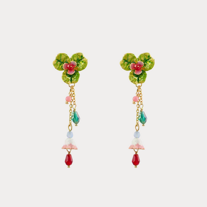 Clover Blossom Drop Earrings