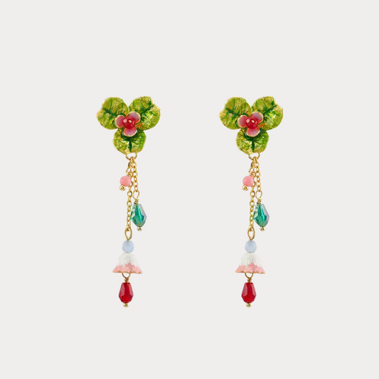 Clover Blossom Drop Earrings