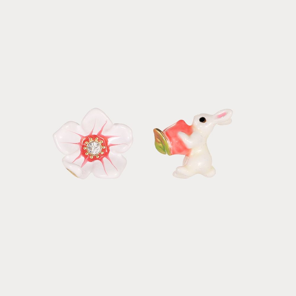 Cute Bunny Mismatched Earrings